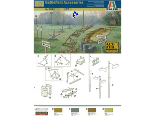 italeri maquette militaire 6049 accessoires 1/72