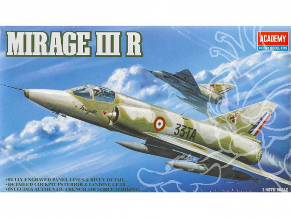 Academy maquettes avion 1630 Mirage III R 1/48