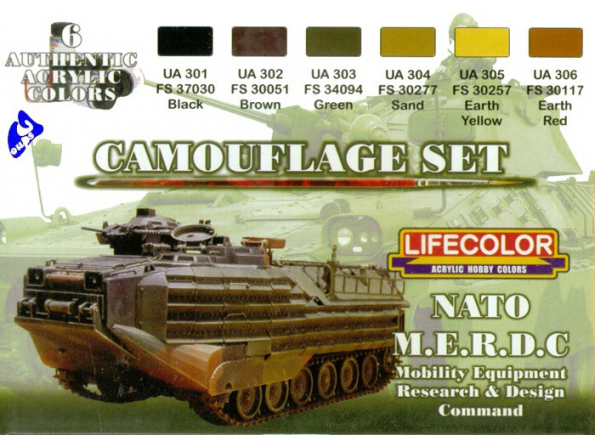 Lifecolor peinture cs02 set camouflage Nato