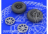 Eduard kit d&amp;39amelioration avion brassin 648102 Roues F6F 1/48