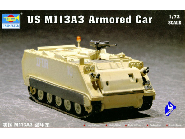 Trumpeter maquette militaire 07240 US M 113A3 VEHICULE BLINDE 1/