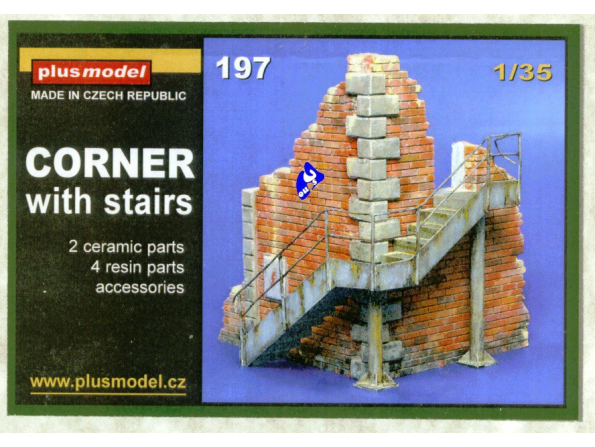 Plus Model 197 angle d&39usine avec escalier 1/35