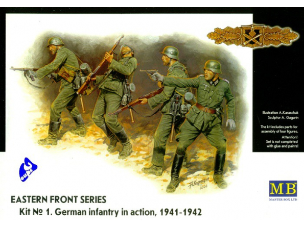 Master box maquette militaire 3522 FANTASSINS ALLEMANDS 1/35