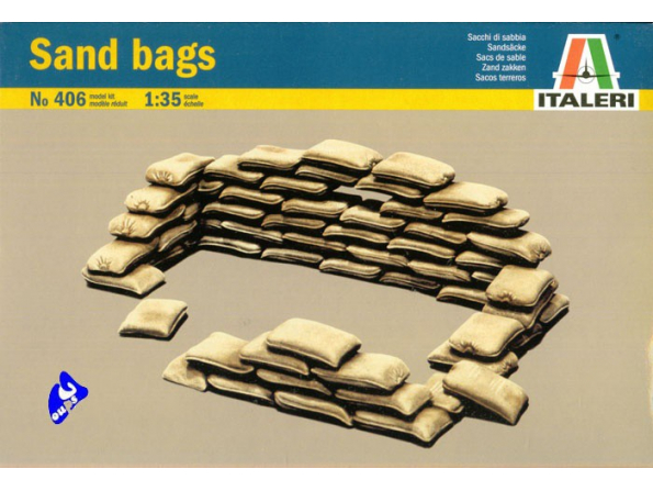 italeri maquette militaire 0406 sac de sable 1/35