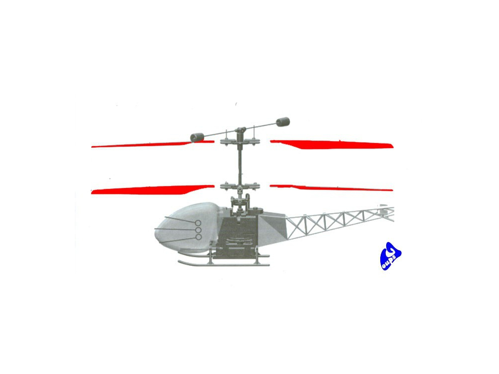 Kyosho KYOSHO    PALES POUR HELICOPTERE HP1  NEUF 