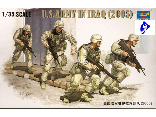 Trumpeter maquette militaire 00418 FANTASSINS US ARMY EN IRAK 1/