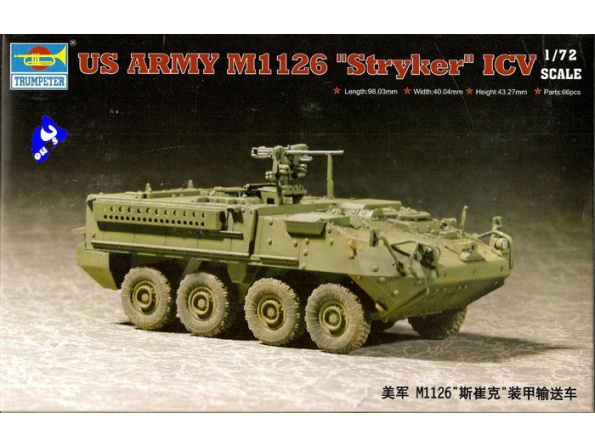 Trumpeter maquette militaire 07255 US ICV "STRYKER" 1/72