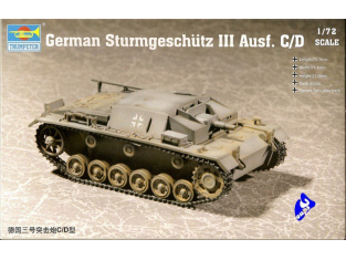 Trumpeter maquette militaire 07257 STURMGESCHÜTZ III Ausf C/D 1/