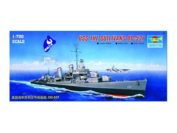 trumpeter maquette bateau 05731 USS THE SULLIVANS DD-537 1/700