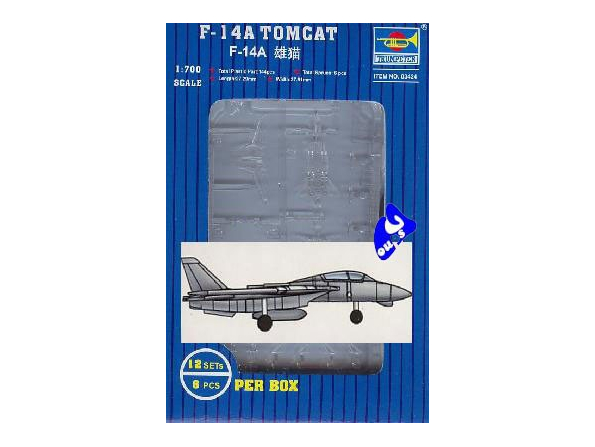 Trumpeter maquette avion 03424 F-14A TOMCAT 1/700