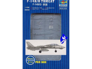 Trumpeter maquette avion 03425 F-14 B/D TOMCAT 1/700