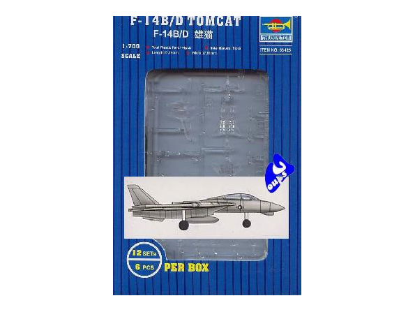 Trumpeter maquette avion 03425 F-14 B/D TOMCAT 1/700