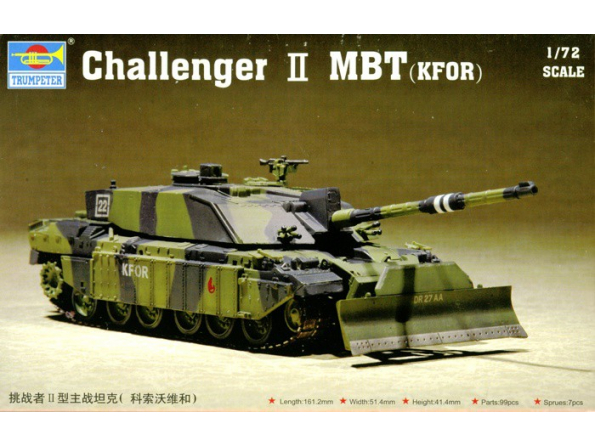Trumpeter maquette militaire 07216 "CHALLENGER" MBT 1/72