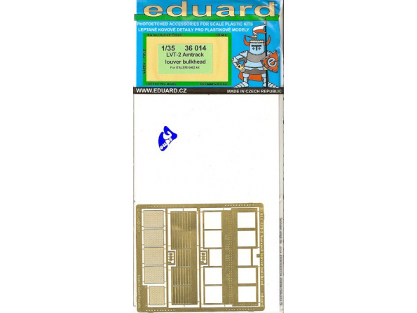 Eduard photodecoupe 36014 LVT-2 Amtrack Louver bulkhead 1/35