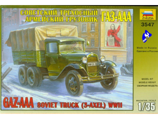 Zvezda maquette plastique 3547 Camion Gaz-AA 1/35