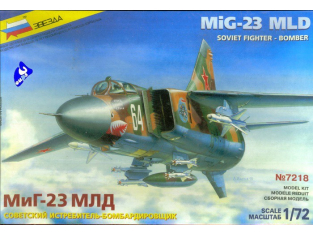 Zvezda maquette avion 7218 Mig-23 MLD 1/72
