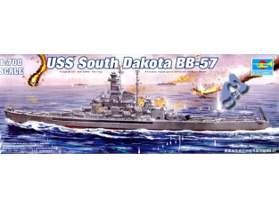 TRUMPETER maquette bateau 05760 BB-57 "SOUTH DAKOTA" 1/700