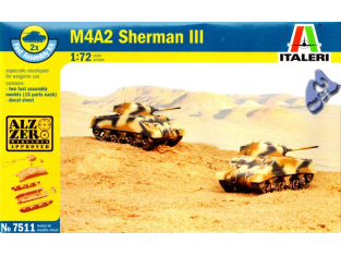 ITALERI maquette militaire 7511 M4A2 Sherman III 1/72