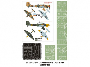 Montex Super Mask K24010 Junkers Ju-87B-2 Airfix 1/24