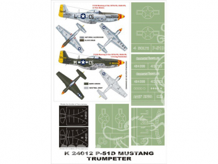 Montex Super Mask K24012 P-51D Mustang Trumpeter 1/24