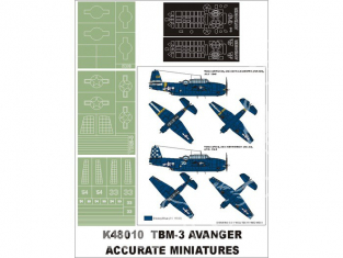 Montex Super Mask K48010 TBM-3 Accurate miniatures 1/48