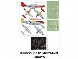 Montex Super Mask K48035 P-51D Mustang Tamiya 1/48