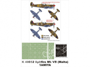 Montex Super Mask K48052 Spitfire Mk VB Tamiya 1/48