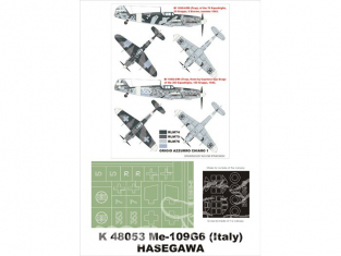 Montex Super Mask K48053 Messerschmitt Bf109G-6 Hasegawa 1/48