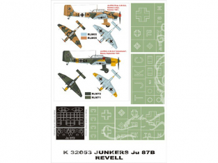 Montex Super Mask K32053 Junkers Ju-87B-2 Revell 1/32