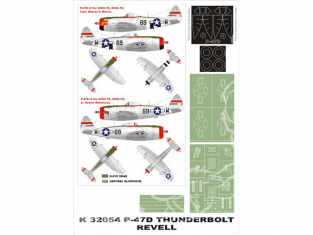 Montex Super Mask K32054 P-47D Bubbletop Revell 1/32