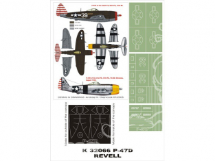 Montex Super Mask K32066 P-47D Bubbletop Revell 1/32