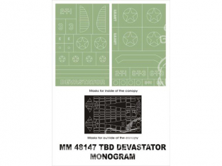 Montex Maxi Mask MM48147 TBD-1 Devastator Monogram 1/48