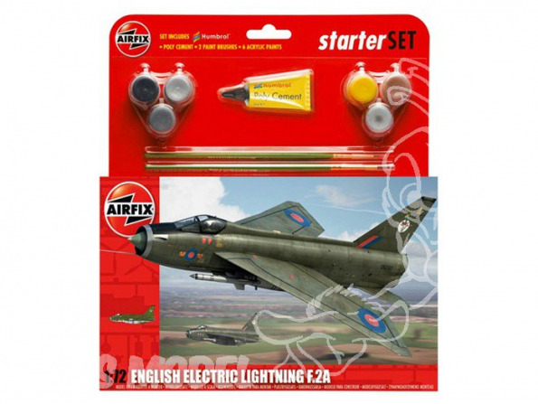 Airfix maquette avion 55305 English Electric Lightning F.2A Starter Set 1/72