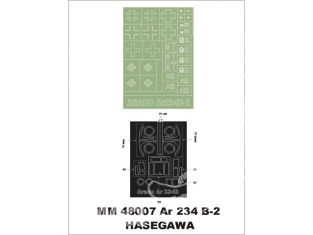 Montex Maxi Mask MM48007 Ar 234B-2 Hasegawa 1/48