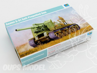 Trumpeter maquette militaire 05583 Canon automoteur Sovietique S-51 1/35