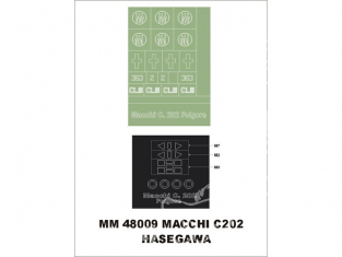 Montex Maxi Mask MM48009 Macchi C.202 Hasegawa 1/48