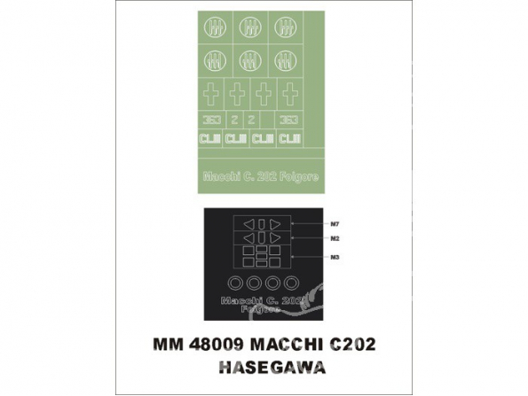 Montex Maxi Mask MM48009 Macchi C.202 Hasegawa 1/48