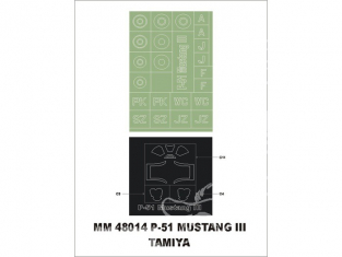 Montex Maxi Mask MM48014 P-51 Mustang III Tamiya 1/48