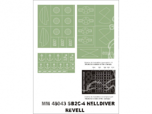 Montex Maxi Mask MM48043 SB2C Helldiver Revell 1/48