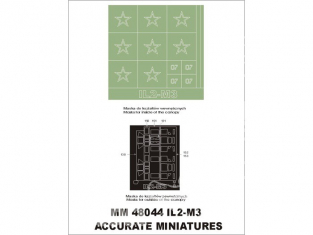 Montex Maxi Mask MM48044 IL-2 M3 Accurate Miniatures 1/48