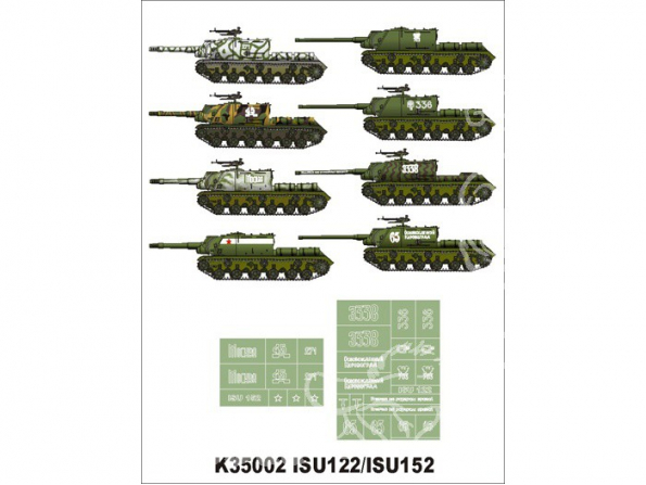 Montex Super Mask K35002 Zwierboj Partie 1 ISU-122 / ISU-152 Dragon / Zvezda 1/35