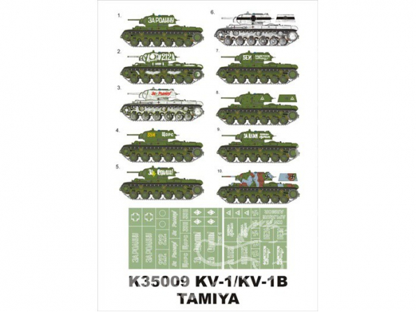 Montex Super Mask K35009 Soviet Heavy Tanks Partie 2 KW 1 / KW 1B Tamiya / Trumpeter 1/35