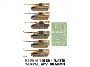 Montex Super Mask K35010 Tigre I Late Afv Club / Tamiya / Dragon 1/35