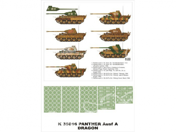 Montex Super Mask K35016 PzKpfw V Panther ausf. A Dragon 1/35