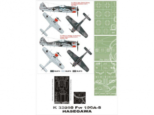 Montex Super Mask K32080 Focke Wulf Fw 190A-5 Hasegawa 1/32