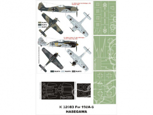 Montex Super Mask K32083 Focke Wulf Fw 190A-8 Hasegawa 1/32