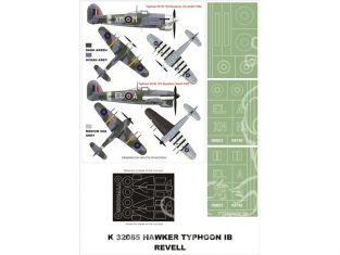 Montex Super Mask K32085 Typhoon Mk IB Car Door Revell 1/32