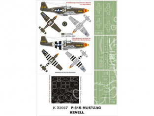 Montex Super Mask K32087 P-51B Mustang Revell 1/32