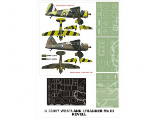 Montex Super Mask K32097 Westland Lysander MkIII Revell 1/32