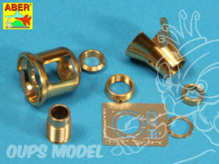 Aber 16L08 Canon pour German 8,8cm pour Tigre I et Tigre II Tourelle Porsche 1/16